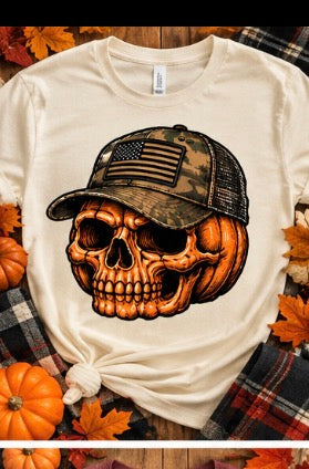 Pumpkin Skull t-shirt
